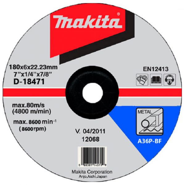 Đá mài kim loại Makita D-18471 180x6x22mm Đá mài kim loại Makita D-18471 180x6x22mm