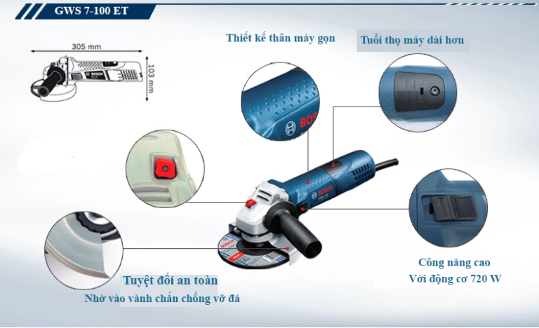 Máy mài góc Bosch GWS 7-100ET