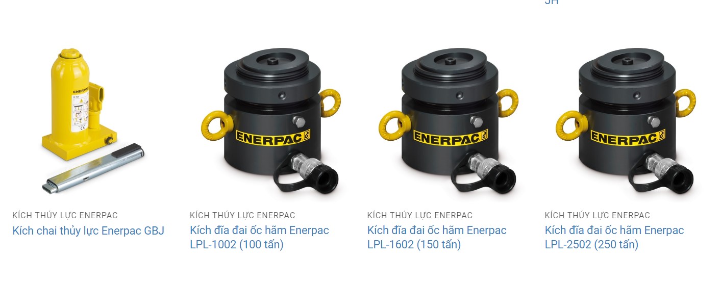 Đại lý phân phối thiết bị thủy lực Enerpac