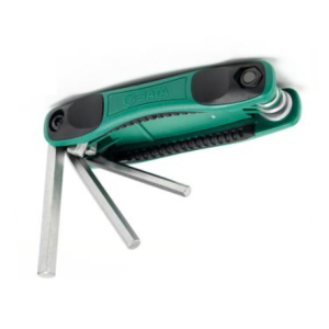 Bộ lục giác gập 8 món hệ mét Sata 09121