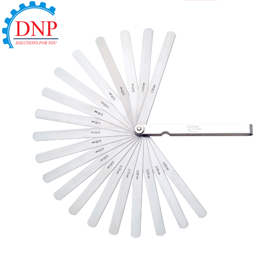 thietbicn.184-301S 184-301A Dưỡng đo độ dày 0.05-1mm/13 lá/150mm
