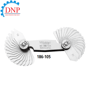 186-105 Bộ dưỡng đo bán kính 1-7mm (34 lá)
