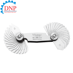 186-110 Bộ dưỡng đo bán kính 0.4-6mm (18 lá)