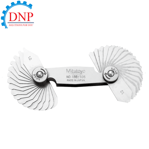 thietbicn.186-902 186-902 Bộ dưỡng đo bán kính 0.5-13mm (26 lá)