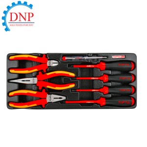 Bộ kìm, tua vít cách điện 100V - 8 món Toptul GAAT0809