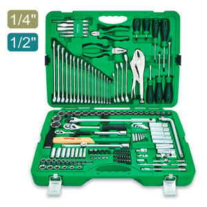 Bộ dụng cụ 150 chi tiết đầu 1/4" và 1/2" Toptul GCAI150R