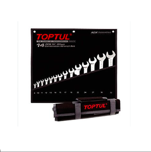 thietbicn.GPAB1405 Bộ cờ lê vòng miệng bóng 14 món Toptul GPAB1405