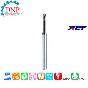 Dao phay ngón FCT GMRB-2 R0.1 R0.1 x 0.5 x 0.2 x 0.17 x 4 x 45 FCT