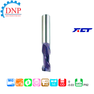 Dao phay ngón FCT GMSE-2 D0.2 D0.2 x 0.4 x 4 x 50 FCT