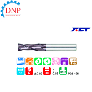 Dao phay ngón FCT GMSR-2 D10 x R0.5 D10 x R0.5 x 25 x 10 x 100 FCT