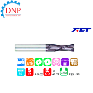 Dao phay ngón FCT GMSR-2 D10 x R0.3 D10 x R0.3 x 25 x 10 x 100 FCT