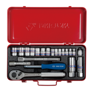 Bộ tuýp lục giác Kingtony 5522MR (1/4inch & 3/8inch, 4-19mm)