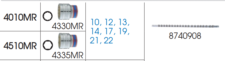 Bộ đầu tuýp 1/2inch Kingtony 4010MR (10-22mm)