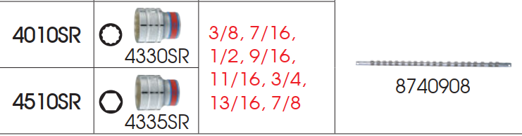 Bộ đầu tuýp 1/2inch Kingtony 4510SR (3/8-7/8inch)