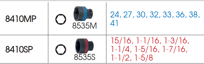 Bộ đầu tuýp 1inch Kingtony 8410MP (24-41mm)