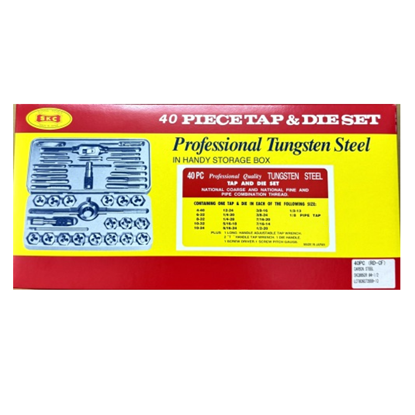 Bộ taro bàn ren SKC 40 chi tiết hệ inch Bộ taro bàn ren SKC 40 chi tiết hệ inch