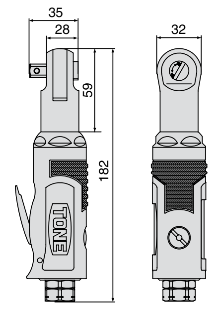 SÚNG BẮN ỐC 3/8INCH TONE AR3100 (dùng khí nén)